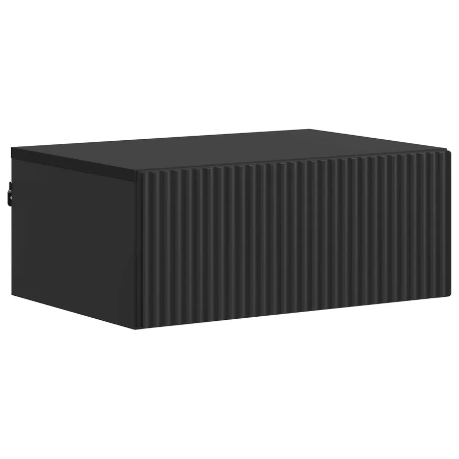 Cabinet de chevet mural 2 pcs Noir 49 x 34,5 x 20 cm - 5
