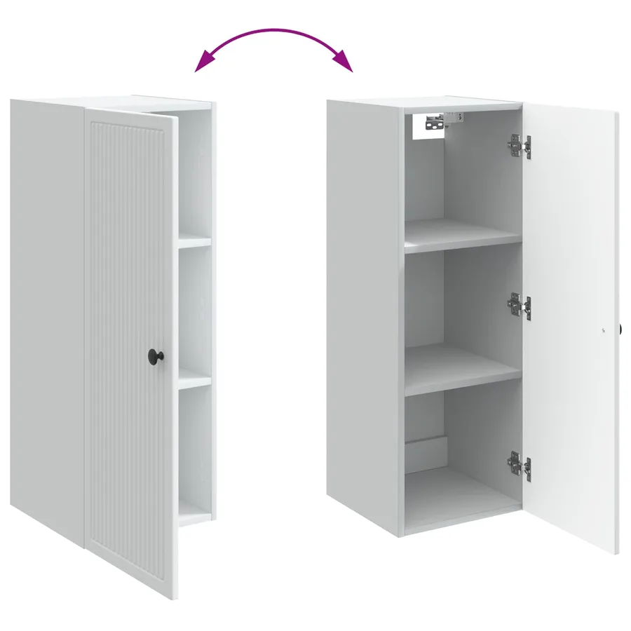 Armoire Murale Blanc 33 x 34,5 x 90 cm Bois d'ingénierie - 8