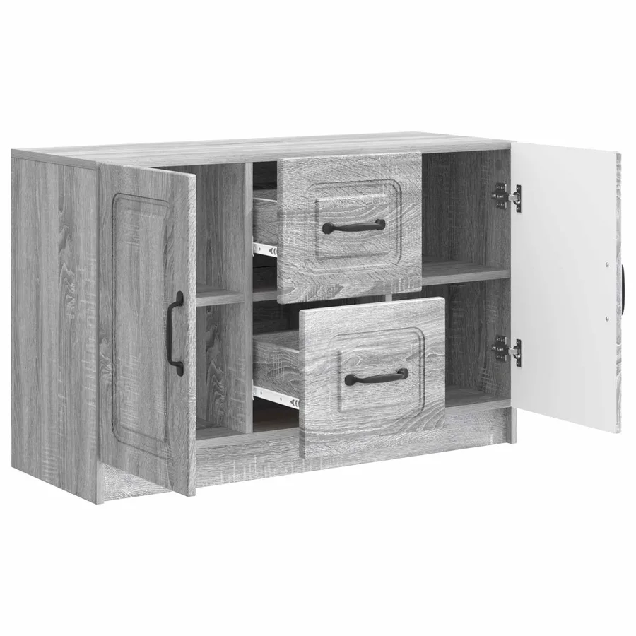 Buffet Sonoma gris 89 x 34,5 x 57 cm Bois d'ingénierie - 5