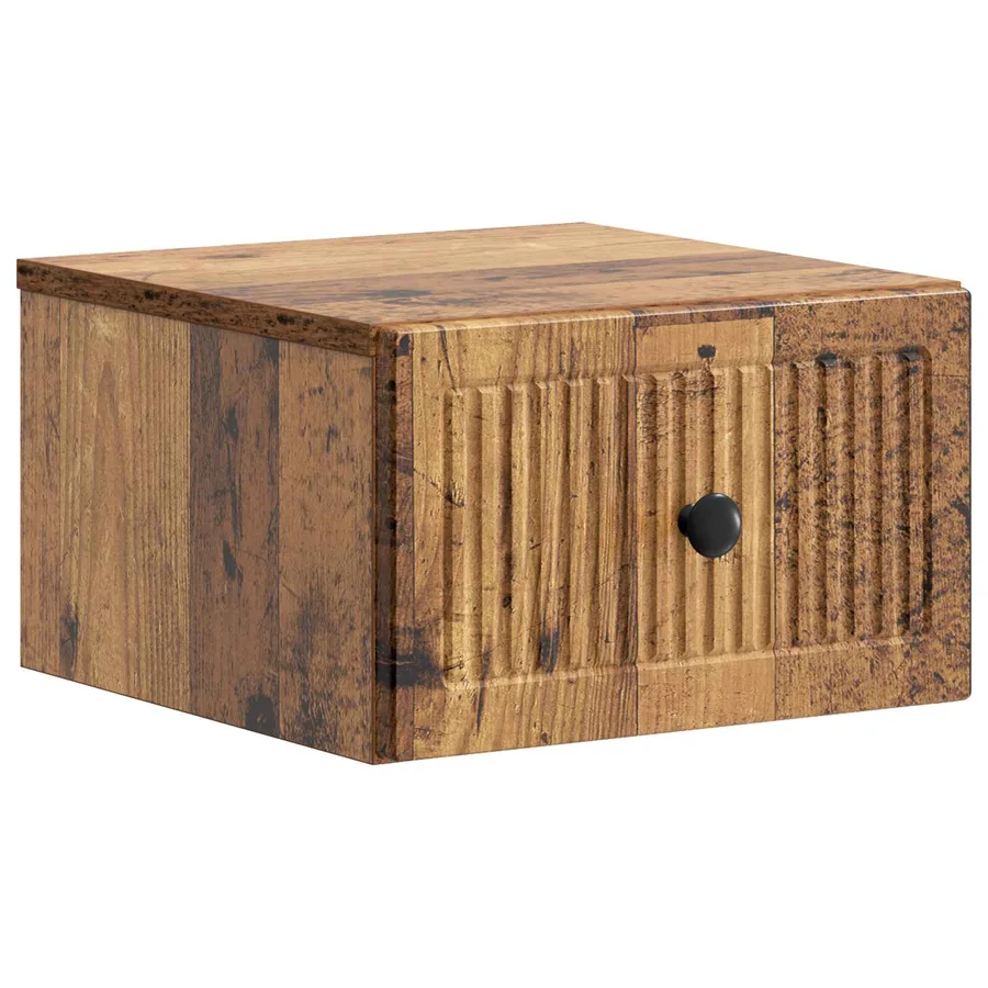 Cabinet de chevet mural 2 pcs Bois ancien 33 x 34,5 x 20 cm - 5