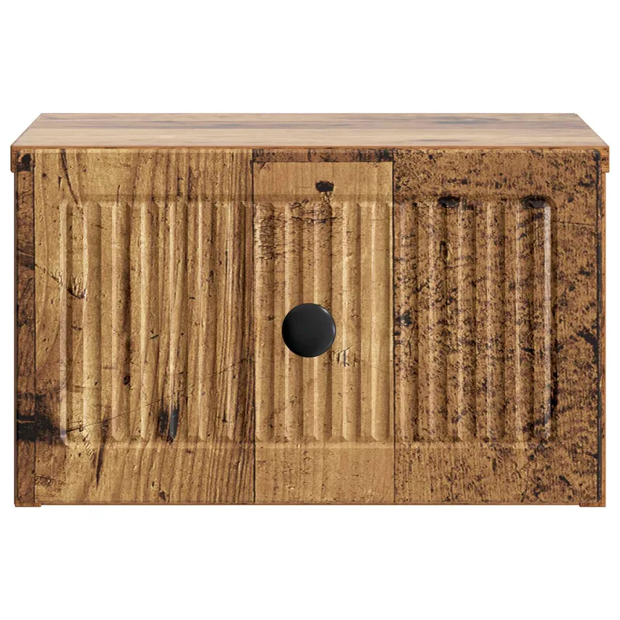 Cabinet de chevet mural 2 pcs Bois ancien 33 x 34,5 x 20 cm - 7