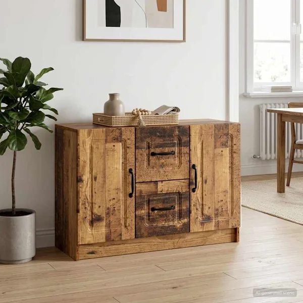 Buffet Bois ancien 89 x 34,5 x 57 cm Bois d'ingénierie