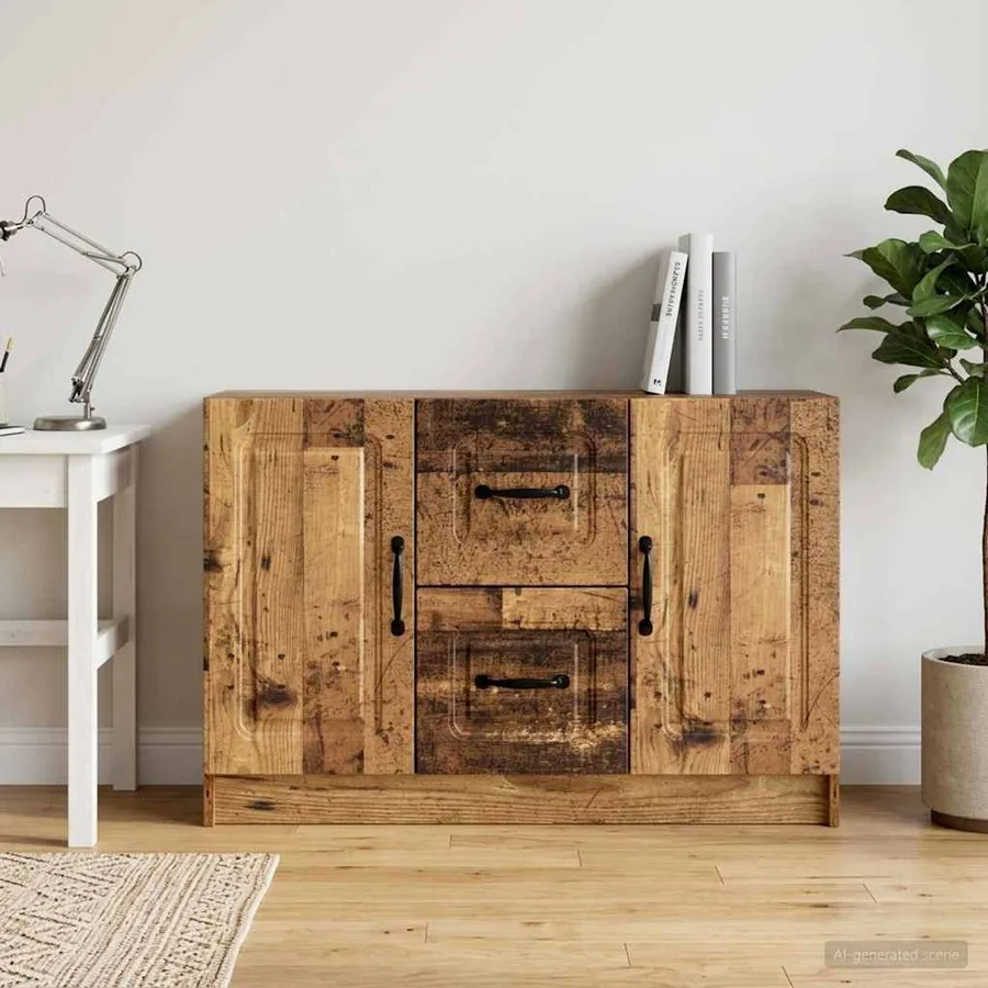 Buffet Bois ancien 89 x 34,5 x 57 cm Bois d'ingénierie - 4