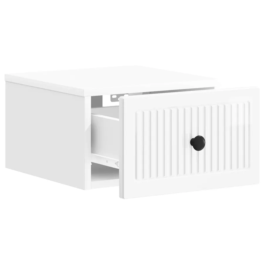 Cabinet de chevet mural 2 pcs Blanc brillant 33 x 34,5 x 20 cm - 6