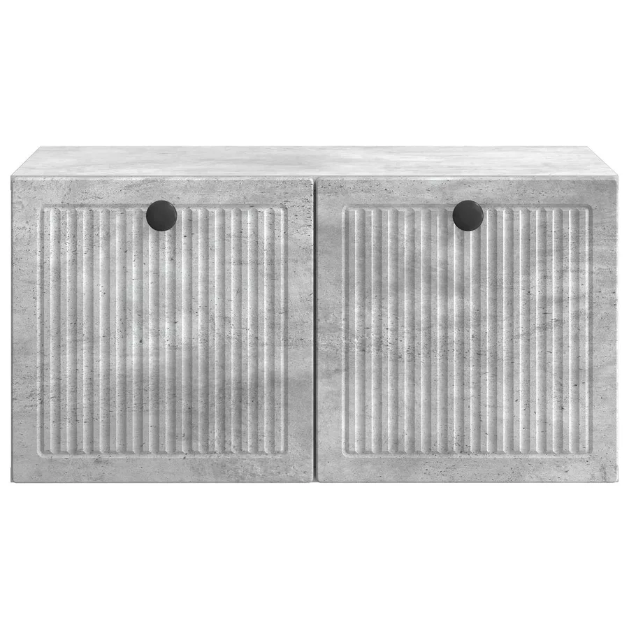Meuble TV mural Gris béton 59,5 x 41 x 30 cm Bois d'ingénierie - 6