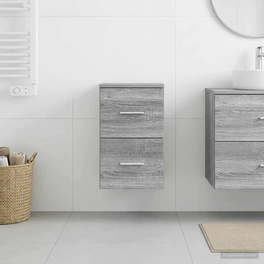 Meuble de Salle de Bain In-between Sonoma gris 30 x 35 x 50 cm - 3