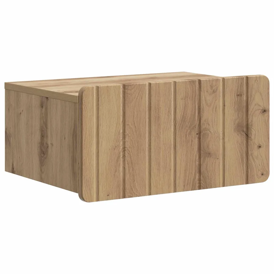 Cabinet de chevet mural 2 pc Chêne artisanal 49 x 34,5 x 24 cm - 5