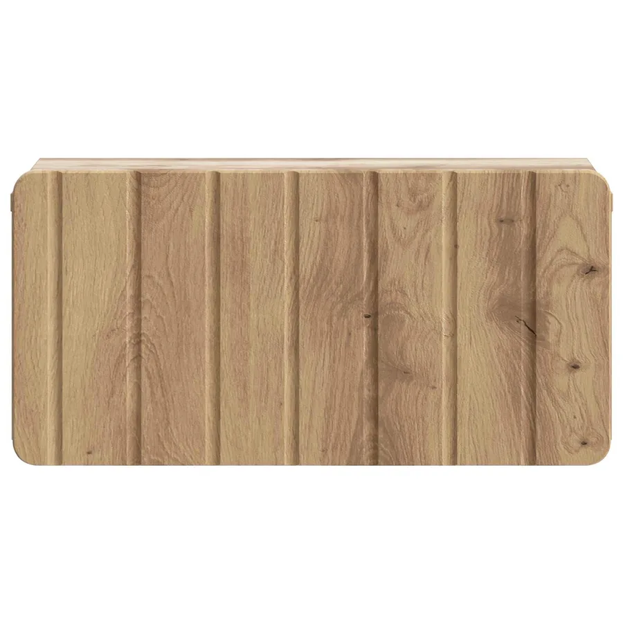Cabinet de chevet mural 2 pc Chêne artisanal 49 x 34,5 x 24 cm - 7