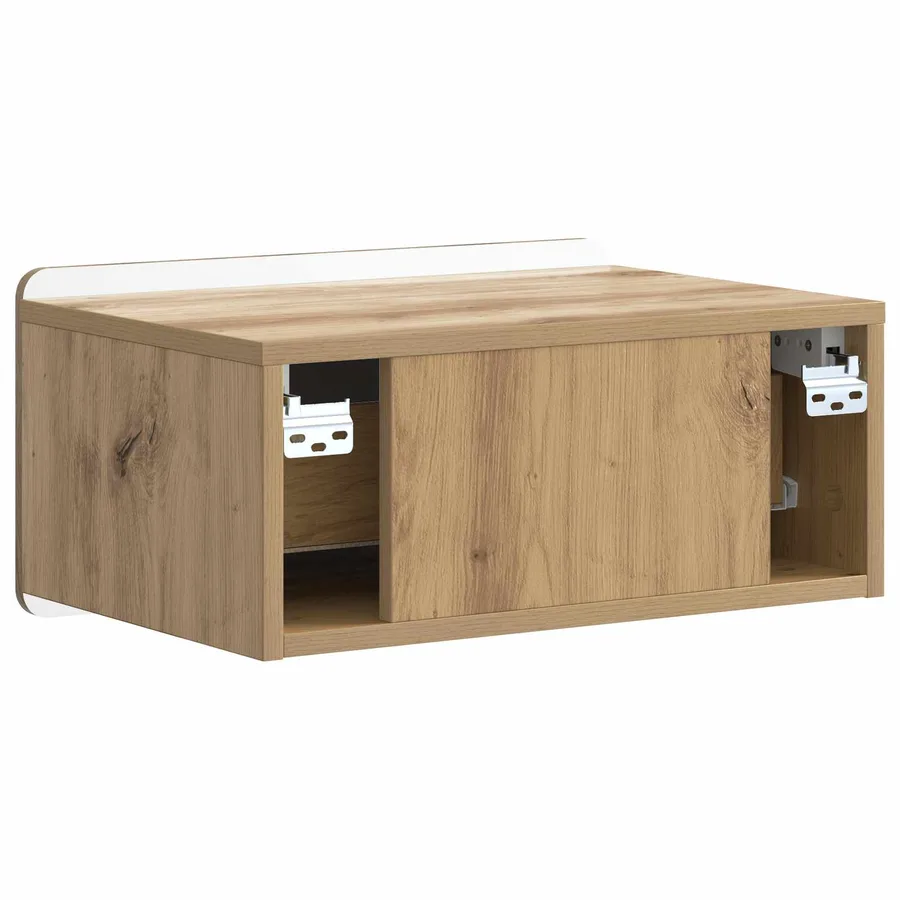 Cabinet de chevet mural 2 pc Chêne artisanal 49 x 34,5 x 24 cm - 9