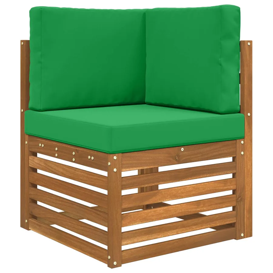Coussin de canapé d'extérieur 3 pcs Vert Polyester - 3