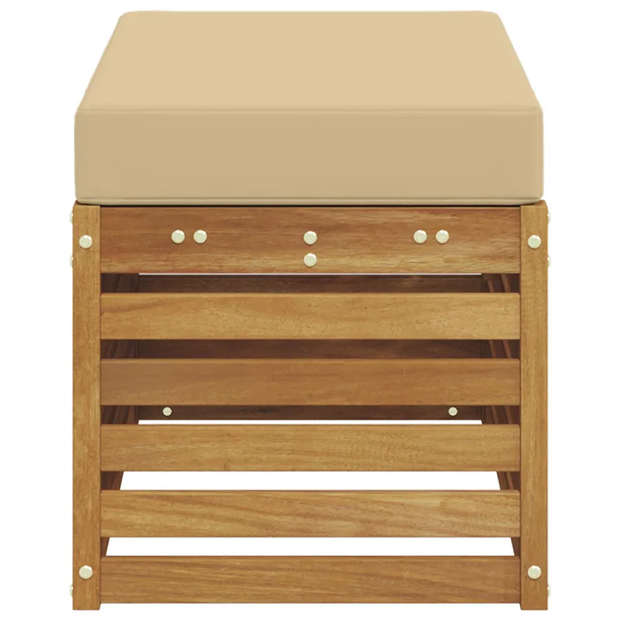 Banc de Jardin Bois d'Acacia Massif Naturel - 4