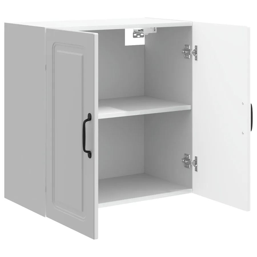 Armoire Murale Blanc brillant 59 x 31 x 60 cm Bois d'ingénierie - 3