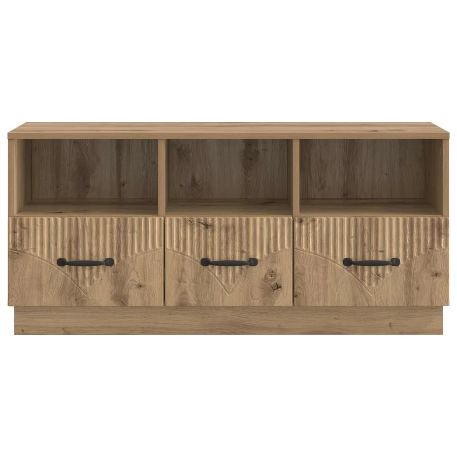Meuble TV 102 x 34,5 x 47 cm Chêne artisanal Bois d'ingénierie - 6