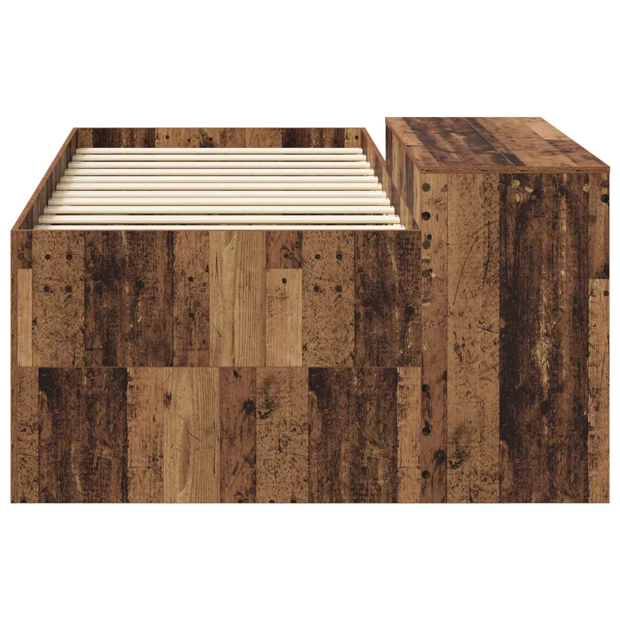 Lit haut pour enfants avec bureau Bois ancien 80 x 200 cm - 4
