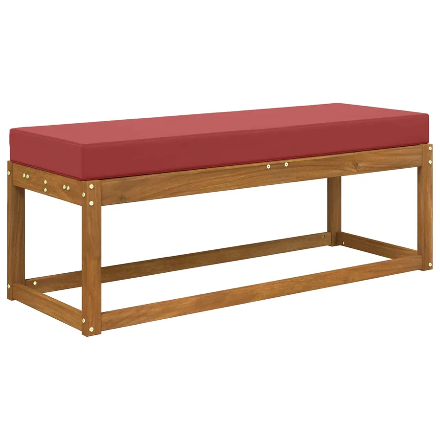 Coussin de Siège d'Extérieur Bordeaux 111,5 x 40 x 8 cm - 3