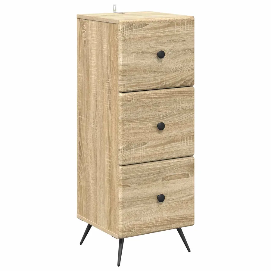Armoire à tiroirs Chêne Sonoma 33 x 34,5 x 90 cm - 2