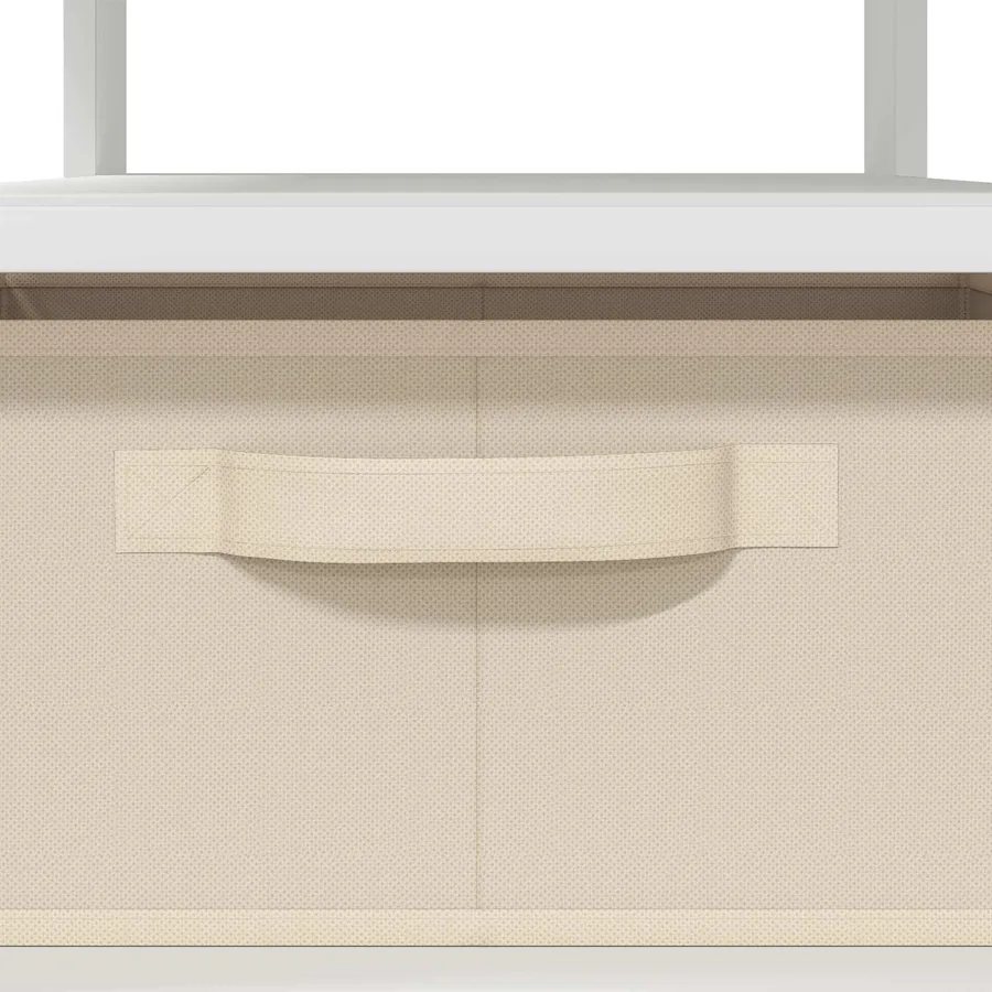 Table basse avec tiroir Blanc 77 x 55 x 42 cm Bois d'ingénierie - 9