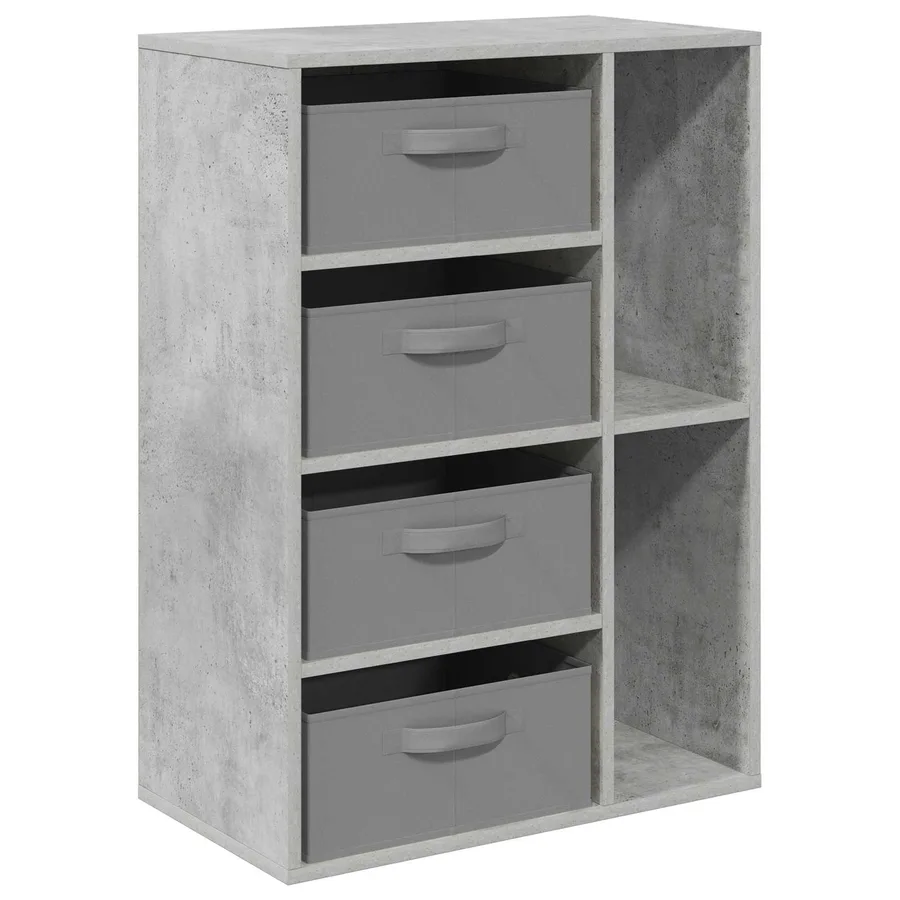 Buffet Gris béton 60 x 33,5 x 84 cm - 2