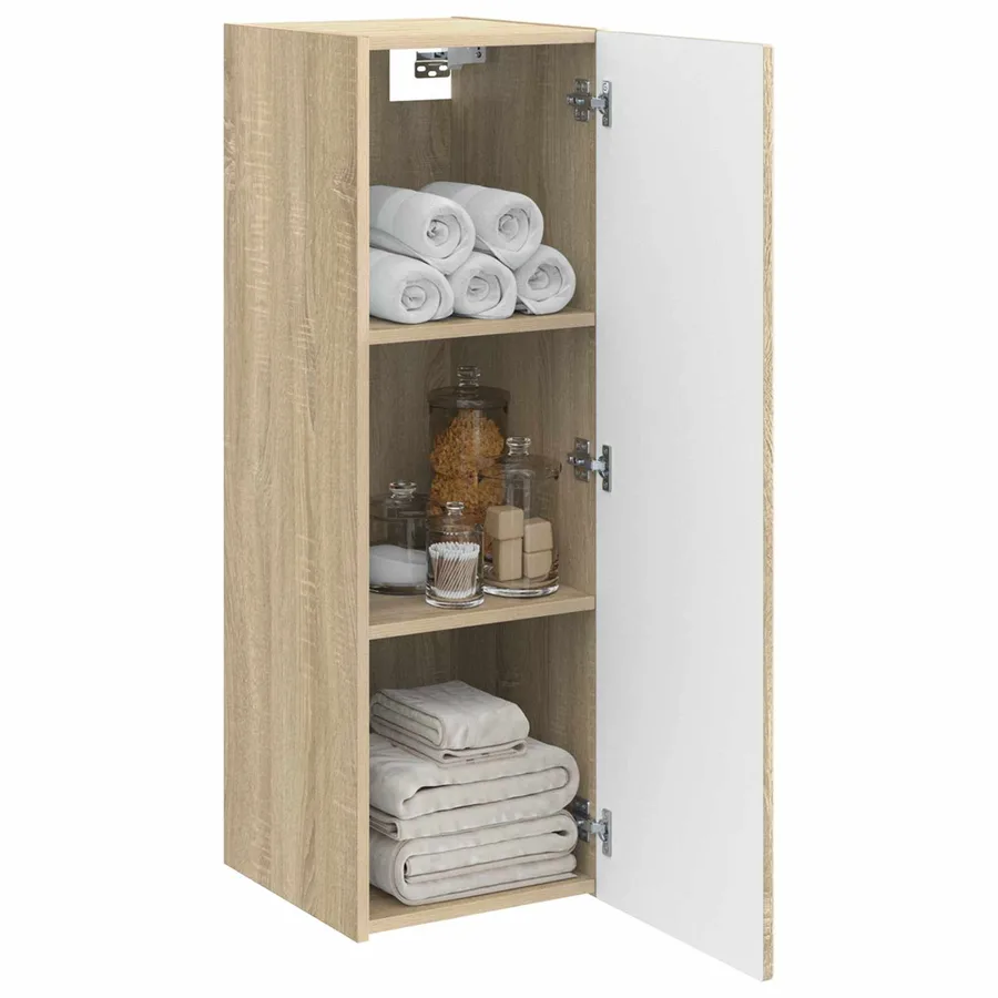 Cabinet de Salle de Bain Mural Chêne Sonoma 33 x 34,5 x 60 cm - 3