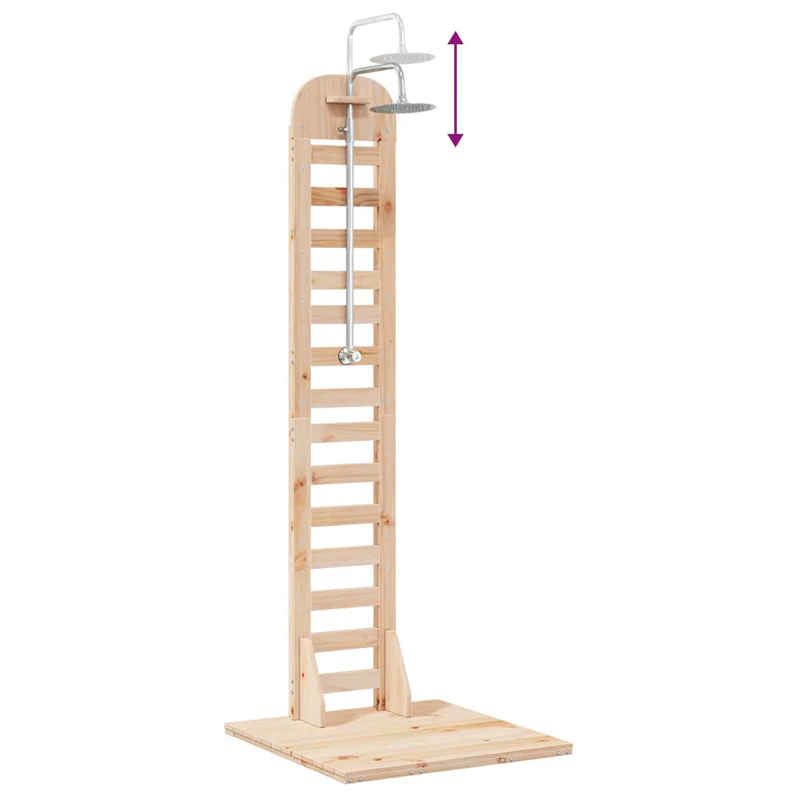 Douche d'extérieur 223 cm Naturel - 9