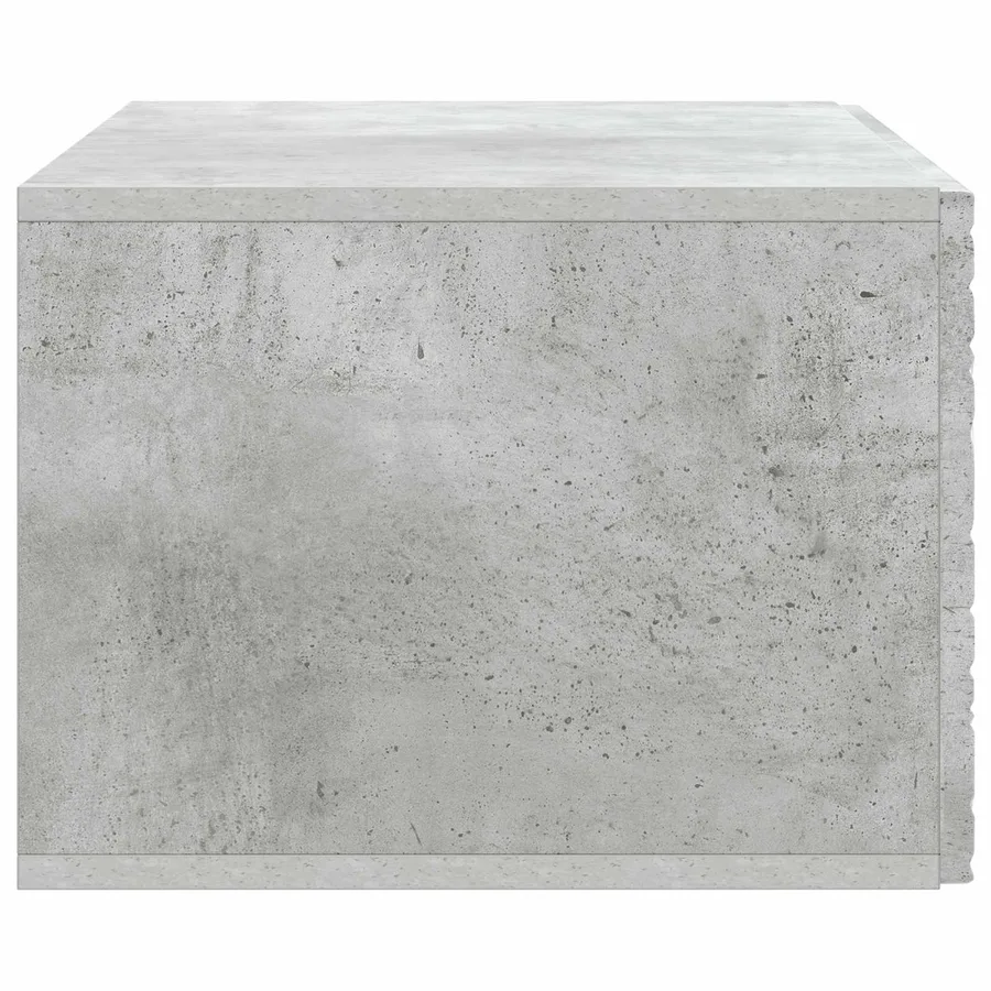Meuble TV mural 78,5 x 31 cm Gris béton Bois d'ingénierie - 6