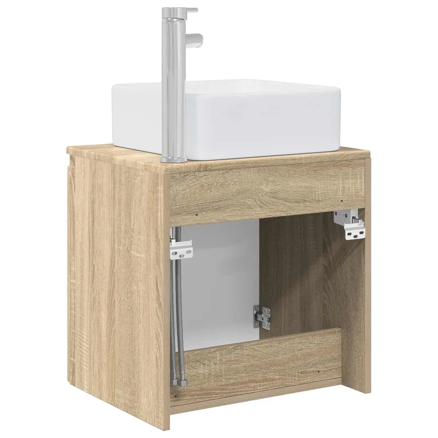 Vanité de lavabo mural Chêne Sonoma 49,5 x 41 x 63 cm - 5
