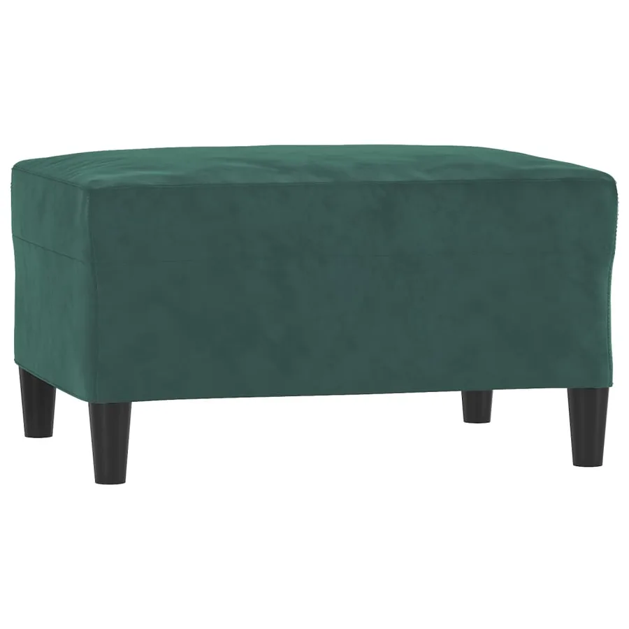 Ensemble de canapés 4 pcs avec coussins Vert foncé Velours - 6