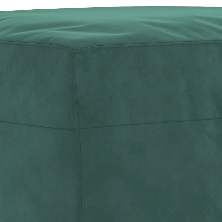 Ensemble de canapés 4 pcs avec coussins Vert foncé Velours - 8