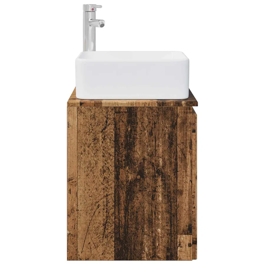 Vanité de lavabo mural Bois ancien 49,5 x 41 x 63 cm - 4