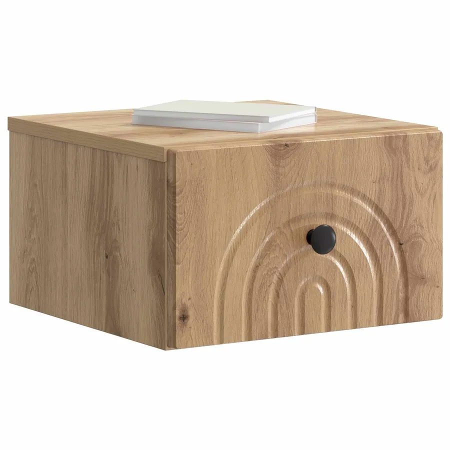 Cabinet de chevet mural 2 pc Chêne artisanal 33 x 34,5 x 20 cm - 3