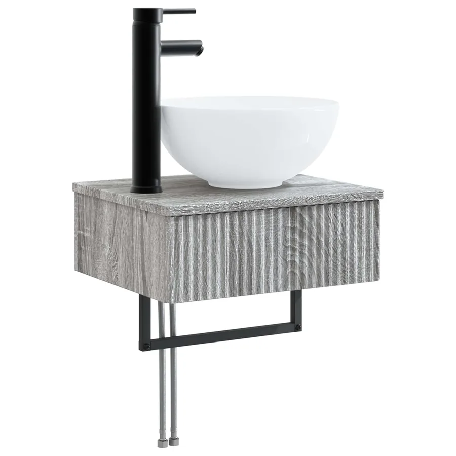 Basin de lavage mural Sonoma gris 40 x 35 x 39 cm - 2