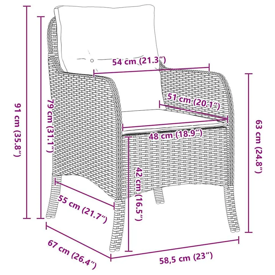 Ensemble de salle à manger pour jardin 5 pcs Gris polyrotin - 10