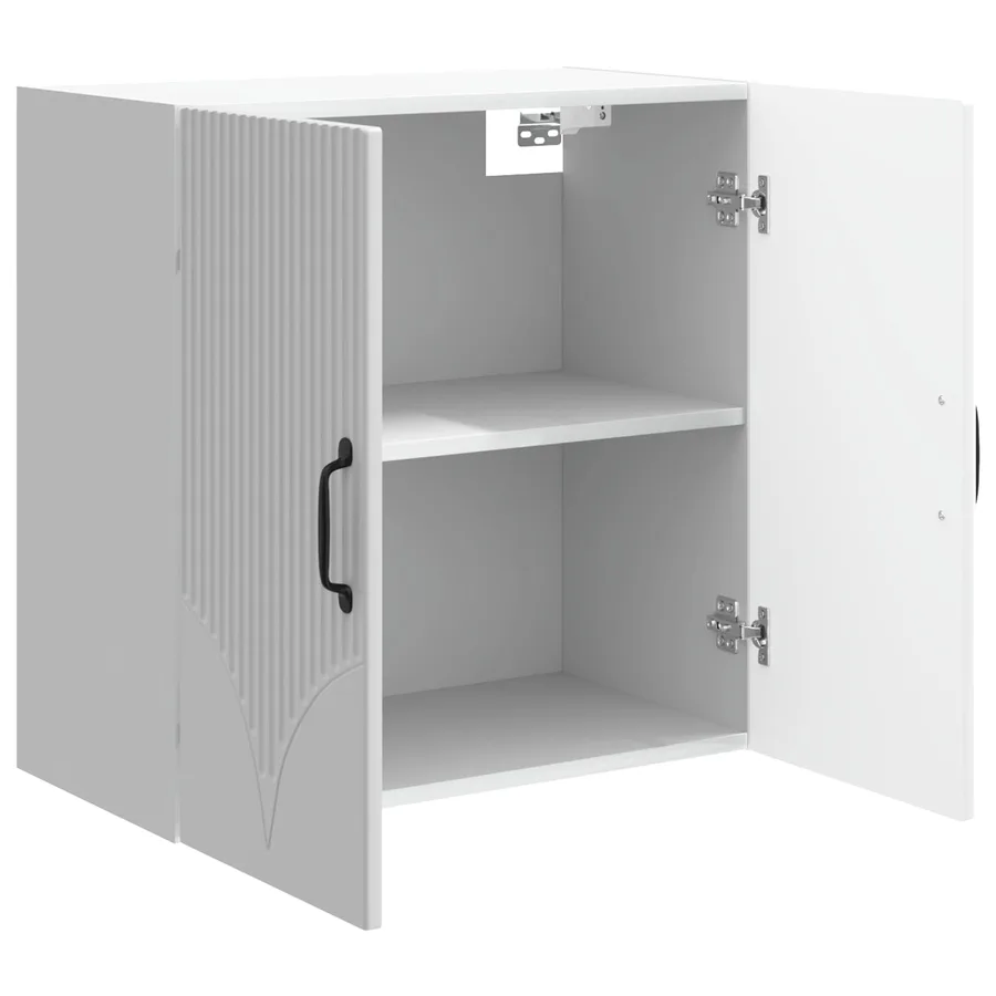 Armoire Murale Blanc brillant 59 x 31 x 60 cm Bois d'ingénierie - 3