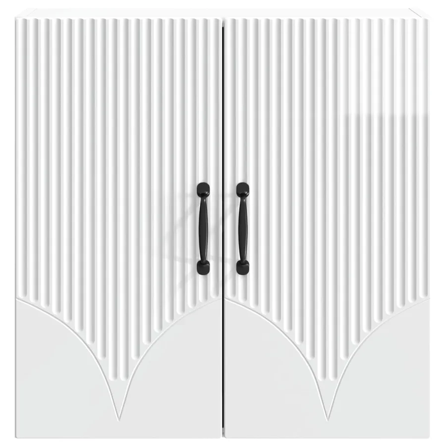 Armoire Murale Blanc brillant 59 x 31 x 60 cm Bois d'ingénierie - 4