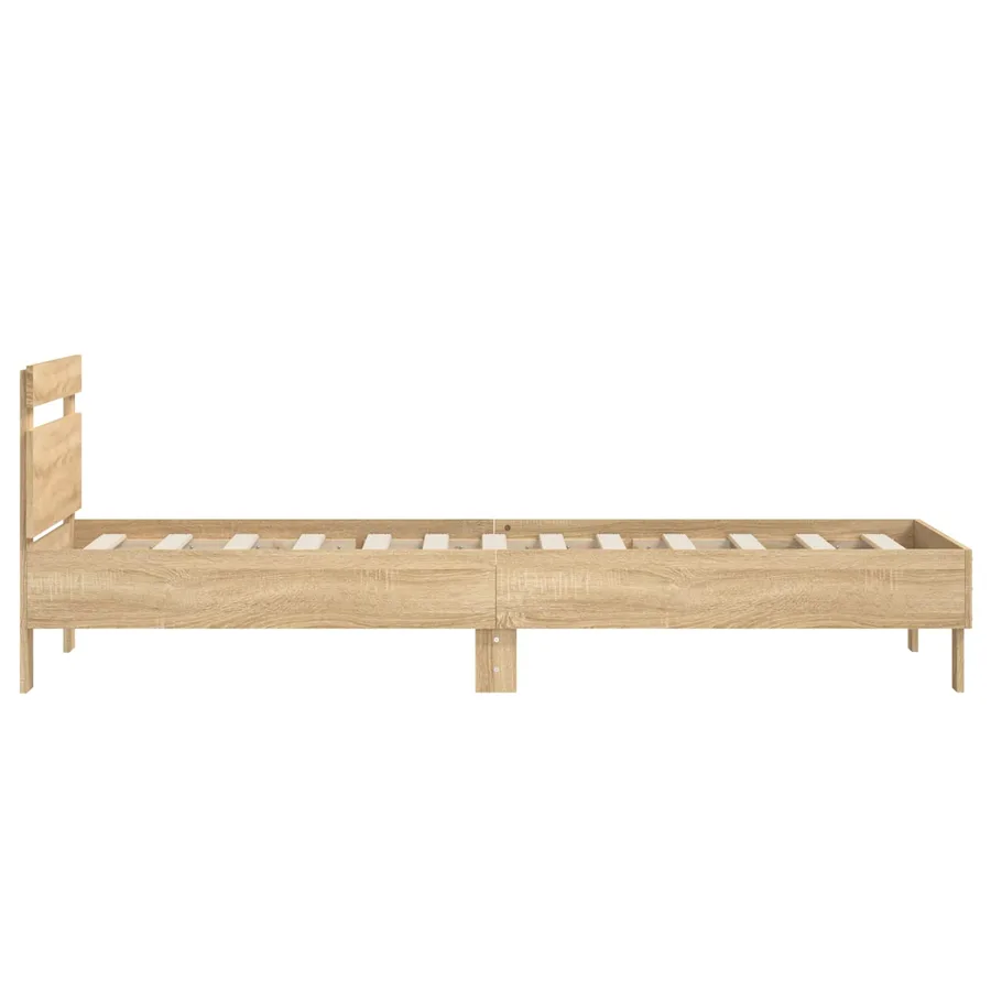 Cadre de lit avec tête de lit Chêne Sonoma 80 x 200 cm - 5