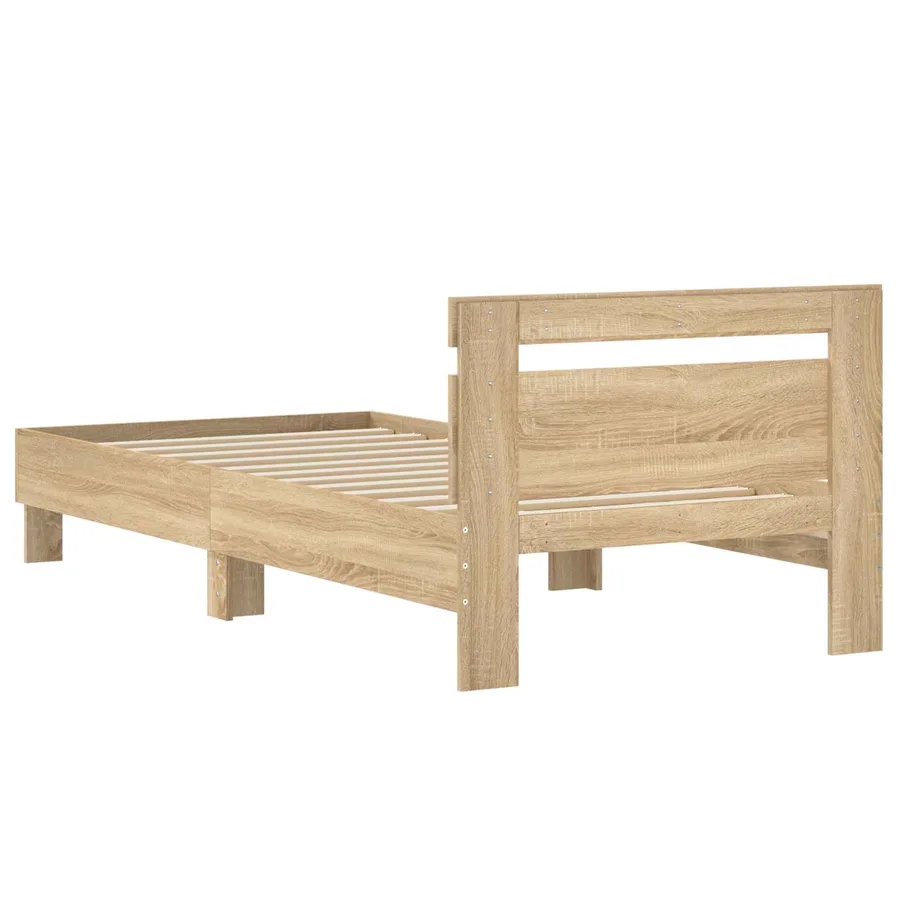 Cadre de lit avec tête de lit Chêne Sonoma 80 x 200 cm - 6