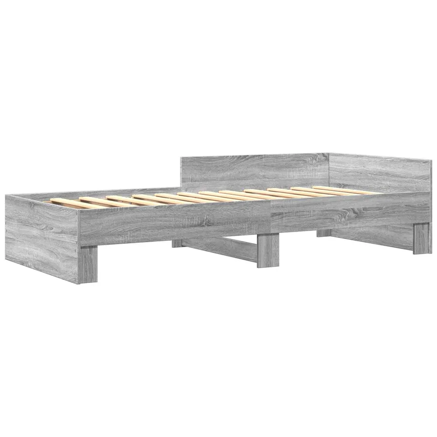 Cadre de lit avec tête de lit Sonoma gris 80 x 200 cm - 3