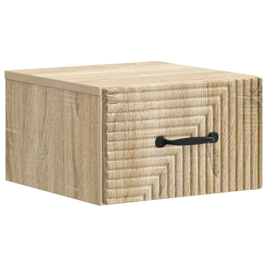 Cabinet de chevet mural 2 pcs Chêne Sonoma 34,5 x 33 x 20 cm - 5