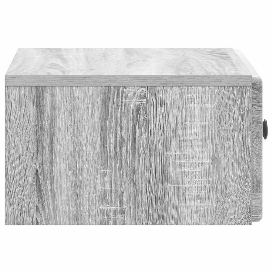 Cabinet de chevet mural Sonoma gris 49 x 34,5 x 20 cm - 6