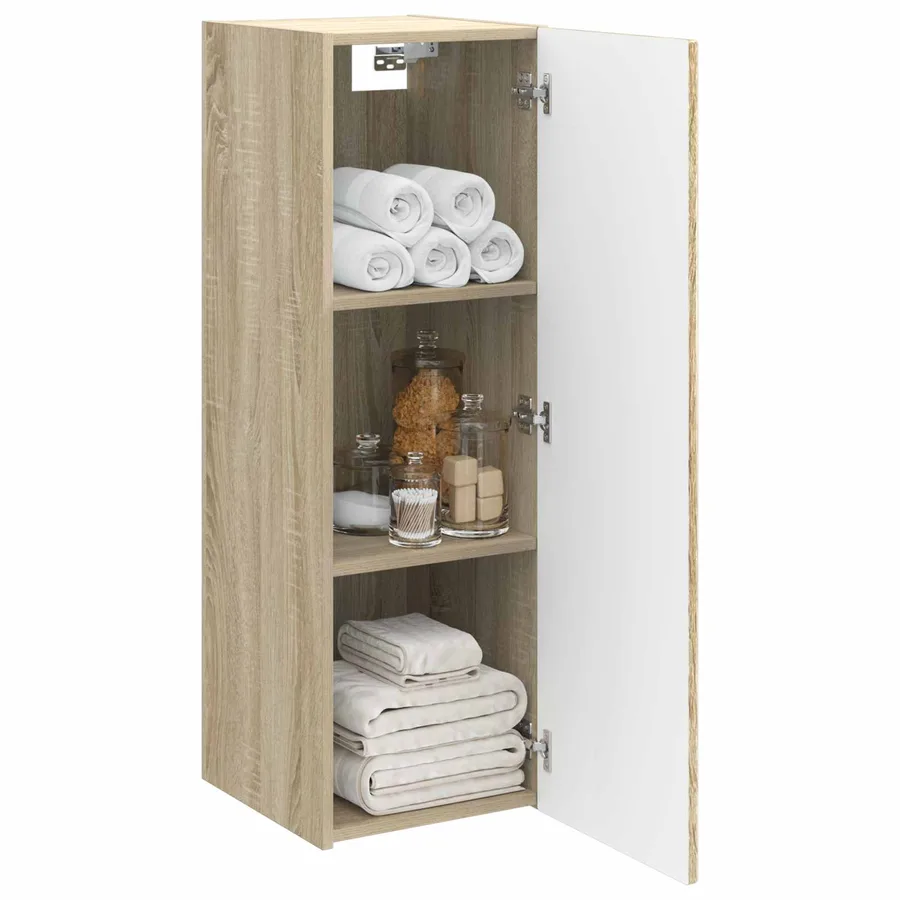 Cabinet de Salle de Bain Mural Chêne Sonoma 33 x 34,5 x 60 cm - 3