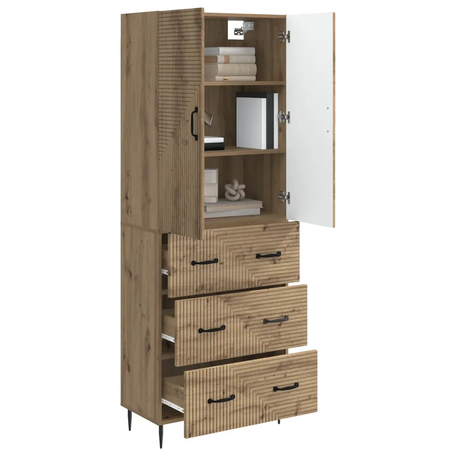 Ensemble de Meubles 2 pc 66 x 34,5 x 90 cm Bois d'ingénierie - 3