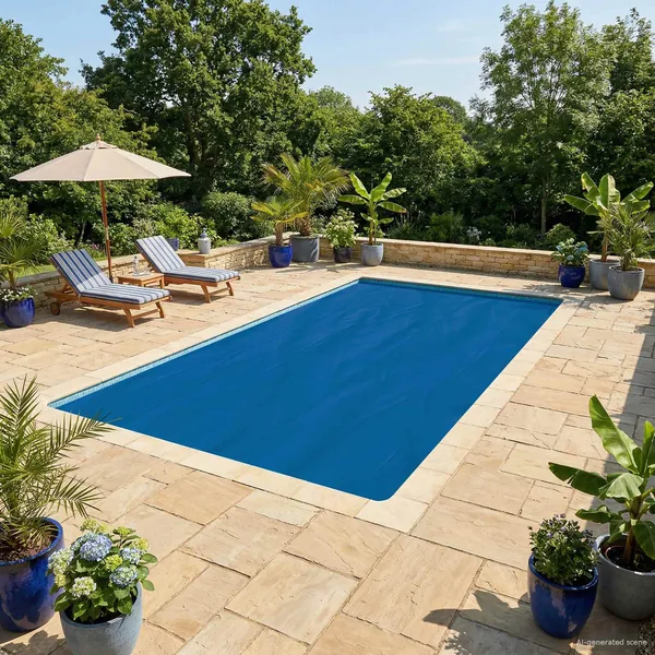 Couverture de piscine solaire 1000 x 500 cm 110 μm Carré PE