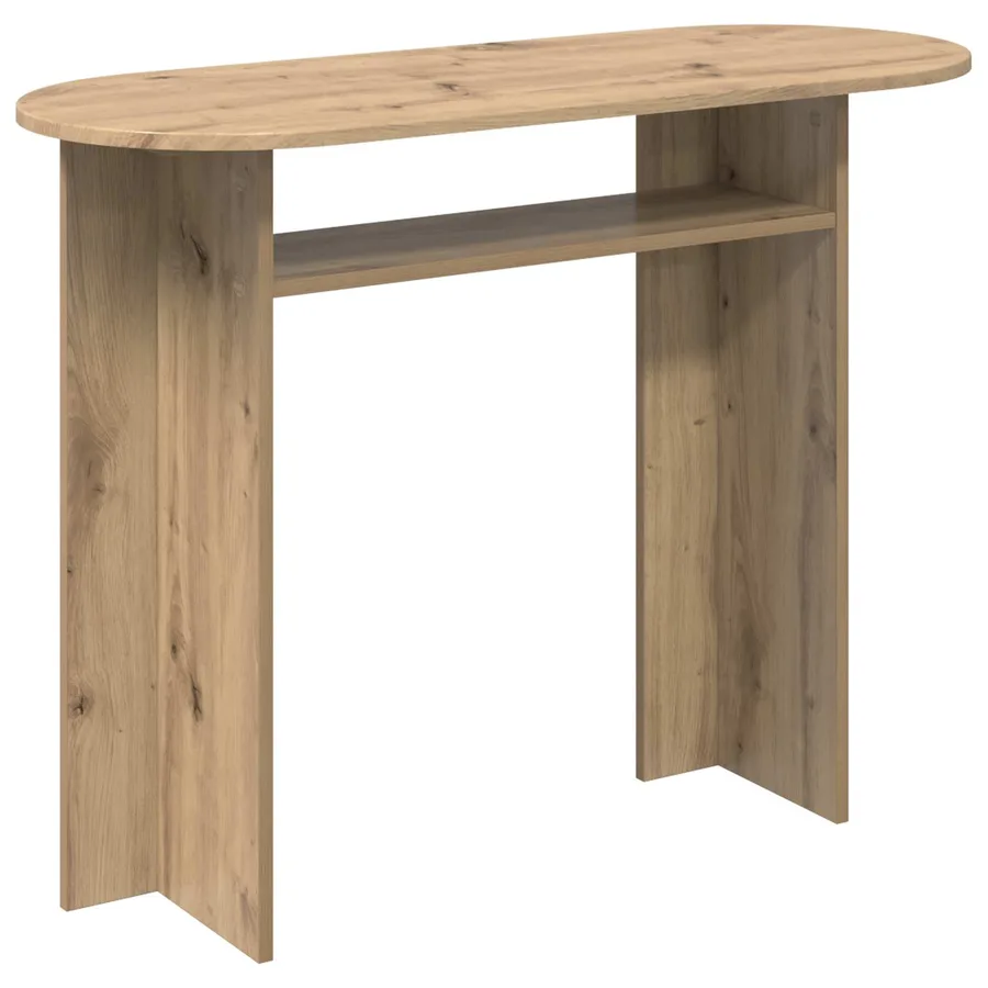 Table console Chêne artisanal 100 x 39,5 x 75 cm - 2