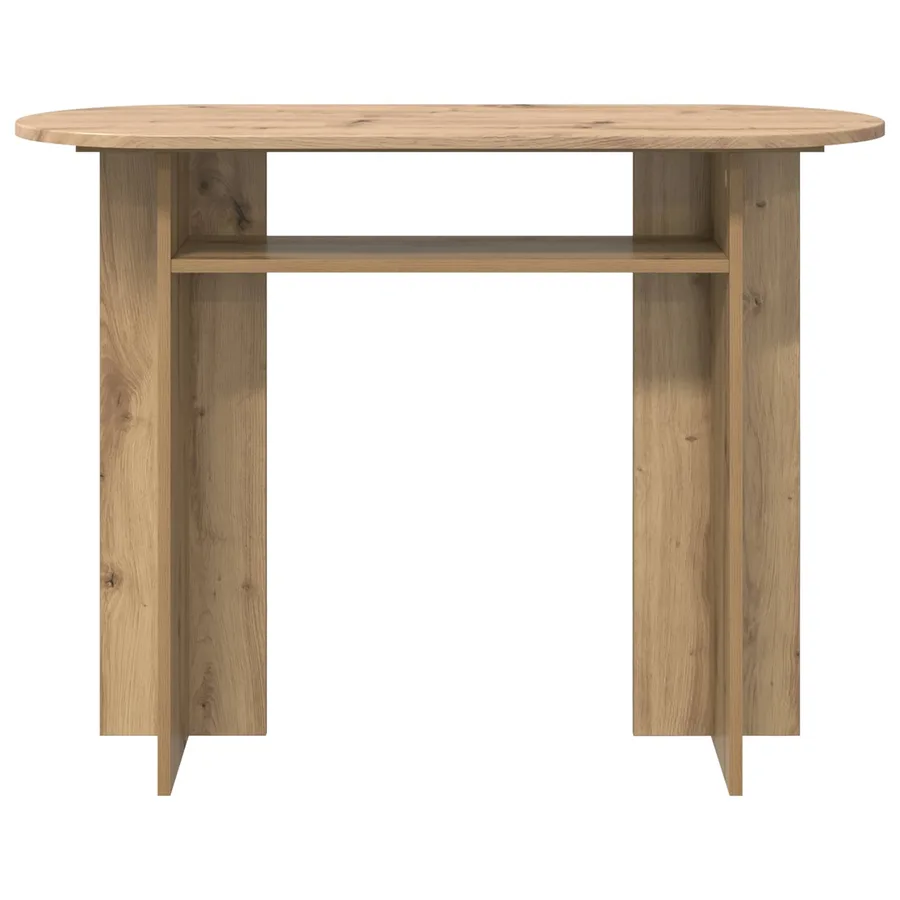 Table console Chêne artisanal 100 x 39,5 x 75 cm - 5