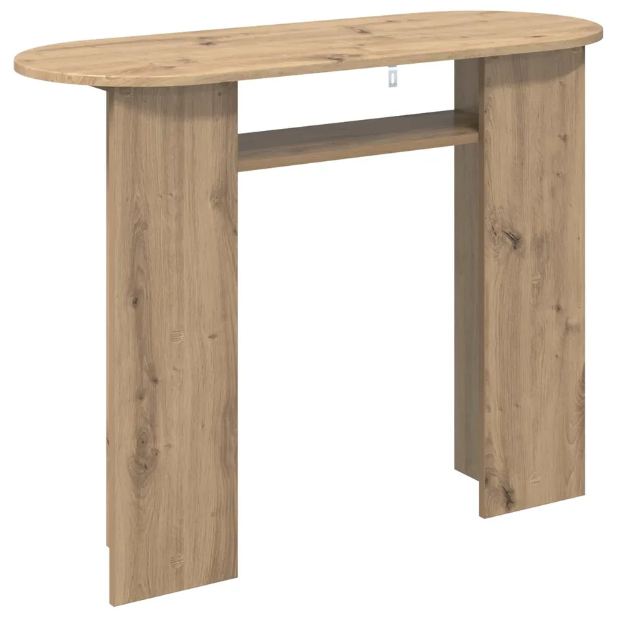 Table console Chêne artisanal 100 x 39,5 x 75 cm - 7