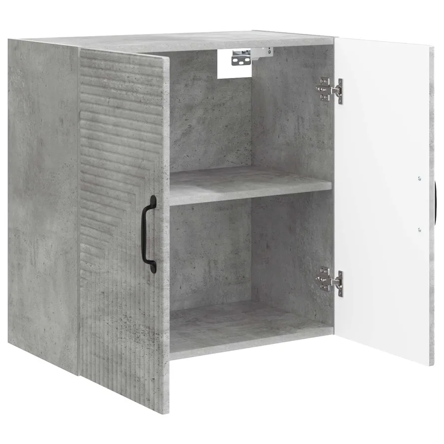 Armoire Murale Gris béton 59 x 31 x 60 cm Bois d'ingénierie - 3