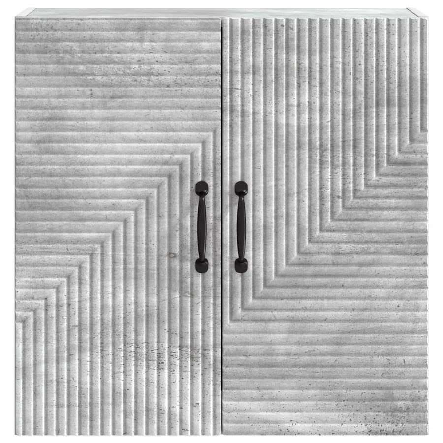 Armoire Murale Gris béton 59 x 31 x 60 cm Bois d'ingénierie - 4