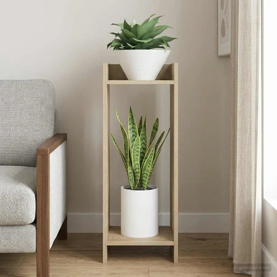 Support de Plante Chêne Sonoma 30 x 30 x 80 cm - 4