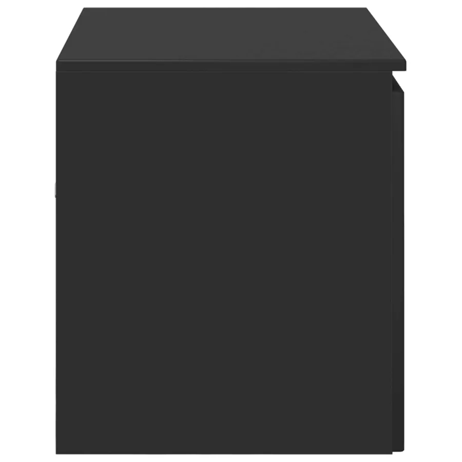 Cabinet de Salle de Bain Mural Noir 62,5 x 44,5 x 50 cm - 4