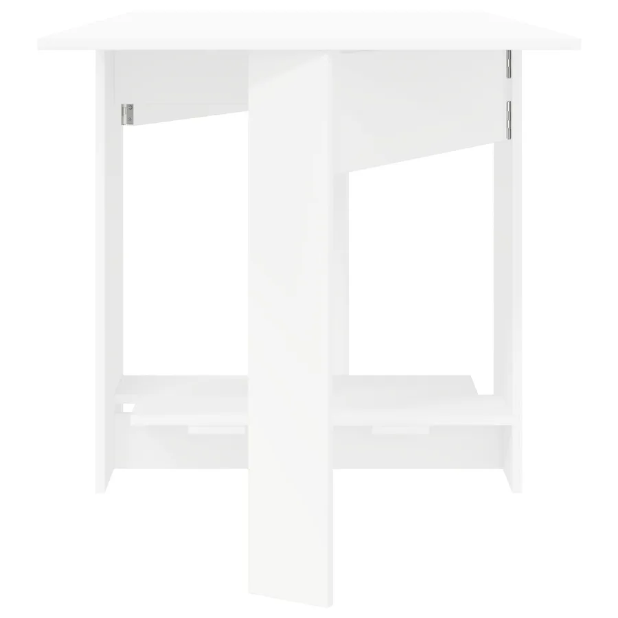 Table à dîner 138 x 70 x 73,5 cm Bois d'ingénierie Blanc - 6